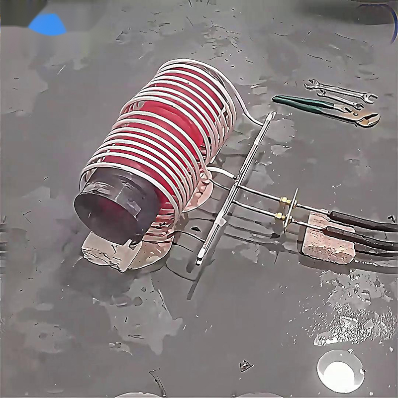 中频久久AV色欲AV久久蜜桃麻豆加热设备对直径180mm、长度300mm的钢管进行加热测试